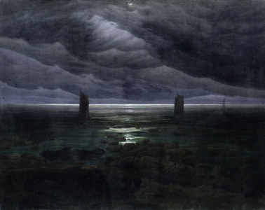 Seashore in Moonlight, Caspar Friedrich